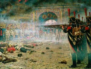 Расстрел предполагаемых поджигателей Москвы французами. В. В. Верещагин (1898 г.)