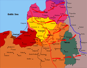 Продвижение советских войск в 1918 году