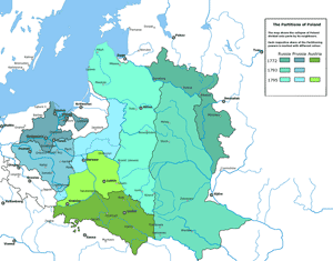 Польша в границах Речи Посполитой 1772 года и её последующие разделы