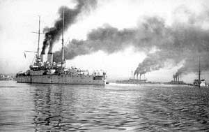 Броненосцы Черноморского флота на рейде Севастополя, 1910 г.