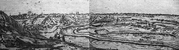 Воронеж 1703 года (гравюра К. де Бруина)