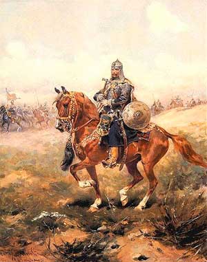 Всадник польской панцирной кавалерии. Й. Брандт, XIX в.