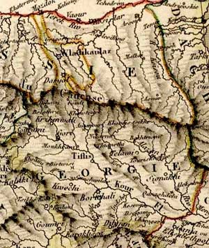 Центральная часть Кавказа. 1824.