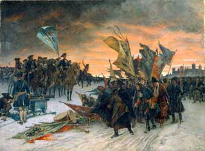 «Победа шведов в битве при Нарве, 1700». Густав Седерстрём, 1910