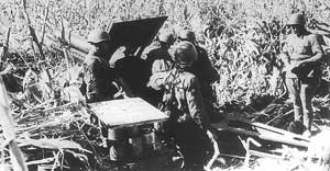 Советский артиллерийский расчёт под Одессой, 1941