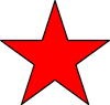 Красная звезда с чёрной    окантовкой применялась между 1941-м и 1943-м    годами, но постепенно была выведена из использования.