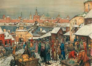 Аполлинарий Михайлович Васнецов. Новгородский торг.