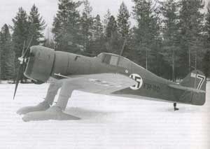 Истребитель Fokker D.XXI финских ВВС, 1939 год