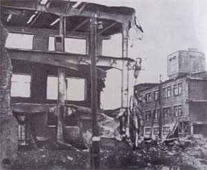 Последствия бомбардировки завода им. Ленина в Горьком. Ноябрь 1941 года