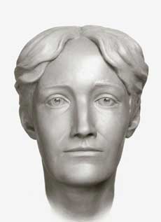 императрица Александра Фёдоровна (1872-1918 г.г.). Скульптурная реконструкция по черепу С.А. Никитина, 1994.