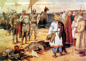 Призвание варягов на картине Васнецова