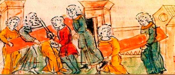 Ослепление Василька. Миниатюра из Радзивилловской летописи