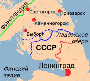 Карельский перешеек. Границы между СССР