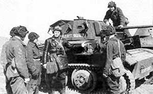 Советские танкисты и «Тетрарх» Mk VII в Закавказье, 1942 год.