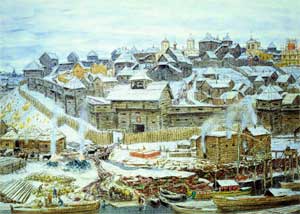 Воробьёвы. Троицкая церковь на Воробьёвых горах. Великое княжество Московское