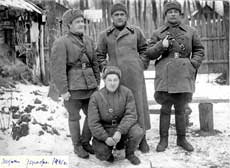 Командование 447 полка РГК в декабре 1941
